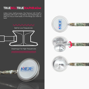 MDF® MD One® Epoch Titanium Stethoscope (MDF777DT) - Real Tree