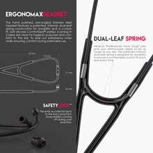 Load image into Gallery viewer, MDF® Classic Cardiology Dual Head Stethoscope with Stainless Steel Chestpiece and Headset (MDF797) - BlackOut
