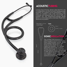 Load image into Gallery viewer, MDF® Classic Cardiology Dual Head Stethoscope with Stainless Steel Chestpiece and Headset (MDF797) - BlackOut
