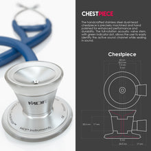 Load image into Gallery viewer, MDF® Classic Cardiology Dual Head Stethoscope with Stainless Steel Chestpiece and Headset (MDF797) - Royal Blue
