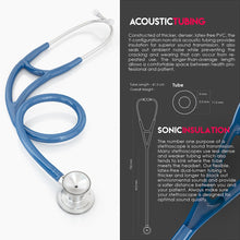 Load image into Gallery viewer, MDF® ProCardial® C3 Cardiology Stainless Steel Dual Head Stethoscope with Adult, Pediatric, and Infant-Neonatal Convertible Chestpiece (MDF797CC) - Royal Blue

