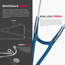 Load image into Gallery viewer, MDF® ProCardial® C3 Cardiology Titanium Dual Head Stethoscope with Adult, Pediatric, and Infant-Neonatal Convertible Chestpiece (MDF797CCT) - Royal Blue
