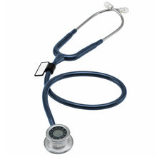 Load image into Gallery viewer, MDF® Pulse Time® 2-in-1 Digital LCD Clock and Single Head Stethoscope - Navy Blue
