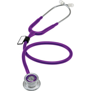 MDF® Pulse Time® 2-in-1 Digital LCD Clock and Single Head Stethoscope - Purple