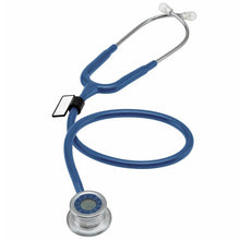 Load image into Gallery viewer, MDF® Pulse Time® 2-in-1 Digital LCD Clock and Single Head Stethoscope - Royal Blue
