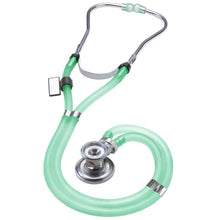 Load image into Gallery viewer, MDF® Sprague Rappaport Dual Head Stethoscope with Adult, Pediatric, and Infant Convertible Chestpiece - Translucent Green
